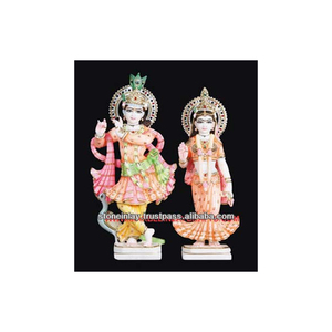 Statue de Radha Krishna en marbre - Product Image 1