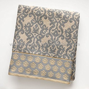 Nouvel arrivage Ensemble de serviettes tissées jacquard de qualité supérieure Serviettes de bain en 100% coton absorbant par Avior Industries PVT LTD - Product Image 2