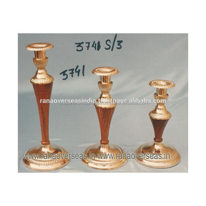 Bougeoirs modernes en laiton faits à la main Style vintage pour Noël fête de mariage Festivals d'anniversaire emballage de boîte-cadeau décoratif - Product Image 3