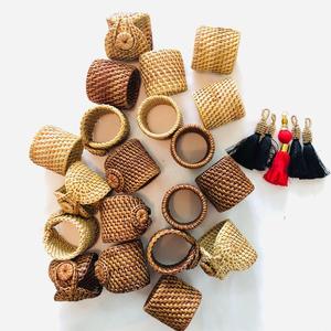 Hand Woven Bamboo Eco-Friendly Napkin Ring Party <b>Table</b> Decoration - Product Image 6