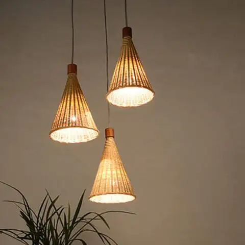 Hoge Hoeveelheid Lampenkap Weven Rustieke Bamboe Lampen Handgemaakte Craft Goedkope Prijs