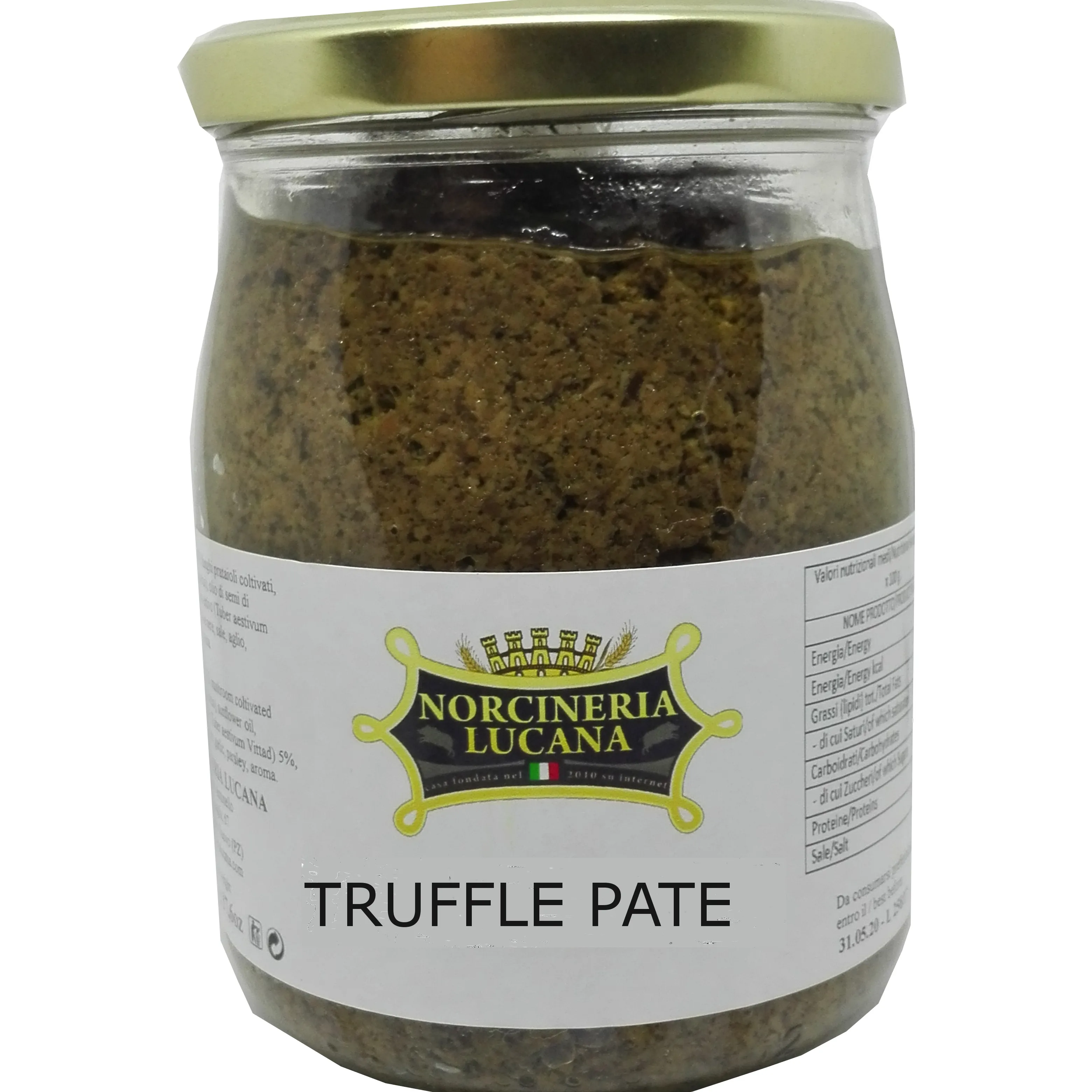 Wilde Zwarte Truffel Pate 500G Handgemaakte Professionele Gebruik Horeca Food Service Kosher Gemaakt In Italië Koken Thuis