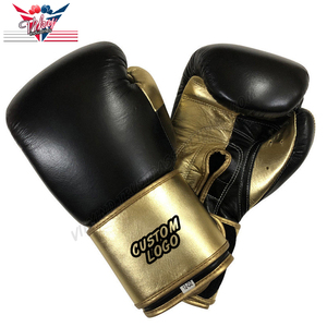 ใหม่มาถึงที่กำหนดเองห่วงมวยถุงมือของคุณชื่อโลโก้ Sparring ถุงมือมวย Pu หนังมวยไทยการออกกำลังกายมวย - Product Image 1