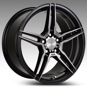 ล้ออัลลอยด์ห้าก้าน-สีดำขัดเงาเต็มวง ยี่ห้อ S ขนาด 40 มม. 30 มม. 100 มม. สำหรับรถ SUV/รถยนต์นั่งส่วนบุคคล - Product Image 3