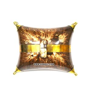 กระเป๋าคลัทช์ทรงหมอนลายหินอ่อนสีน้ำตาลเรซิ่นสไตล์วินเทจ - Product Image 2