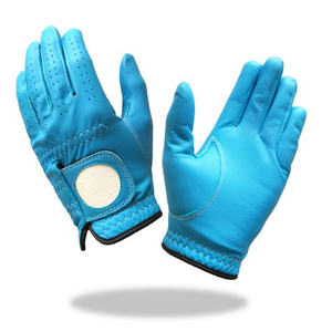 ถุงมือกอล์ฟหนัง cabretta ถุงมือกอล์ฟสีฟ้าสินค้าคุณภาพพรีเมี่ยมออกแบบโลโก้ได้ตามต้องการ - Product Image 1
