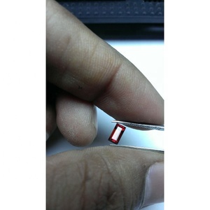 อัญมณีทรงหลวมตัดโกเมนสีแดงธรรมชาติทรงเหลี่ยมขนาด3X6mm - Product Image 5