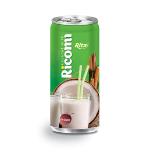 Migliore Qualità Buon Gusto Nutriente Denso Bere Fornitore 250ml In Scatola Puro Latte di Cocco