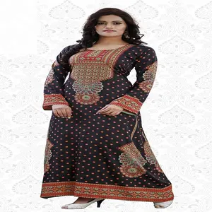 Poliéster de D E CORP CRAPE abaya impreso tela KAFTAN caftán - Product Image 1