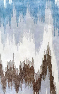 Tapis en laine touffeté tissé à la main de meilleure qualité Design Ikat moderne pour la maison et l'hôtel Salon Chambre Décor Adolescents Prière - Product Image 2