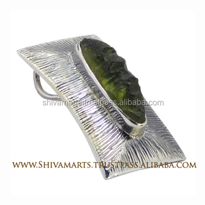 Vente en ligne de bijoux en argent sterling 925 Moldavite Gemstone Pendant Fine Jewelry Pendentifs & Charms - Product Image 2