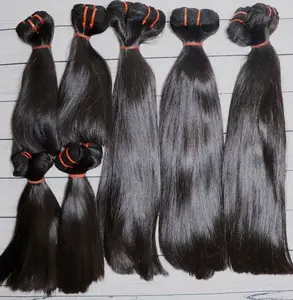 Vietnam perusahaan rambut manusia rambut Super tulang lurus dengan harga grosir wig rambut mentah Vietnam