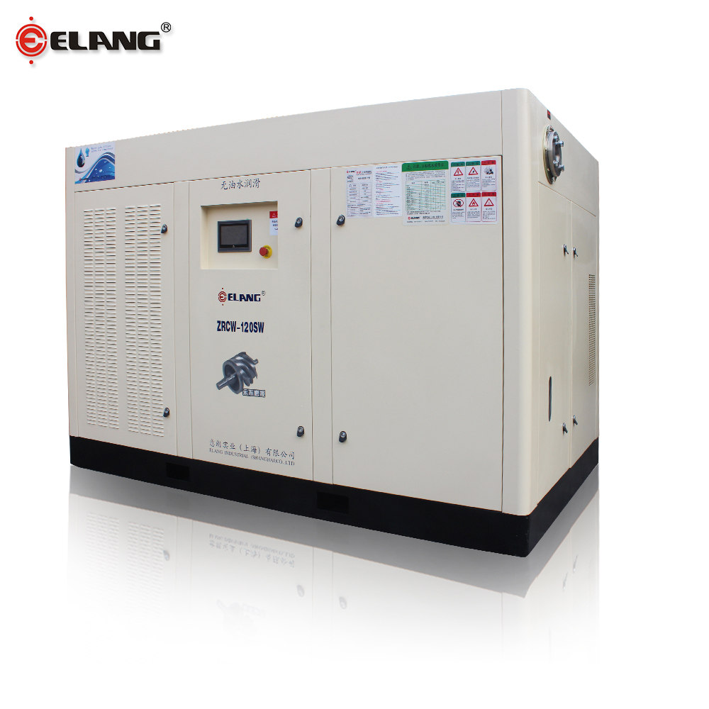 10HP - 120HP Low Noise Oil Free Screw Air Compressor for Food Packaging Industry