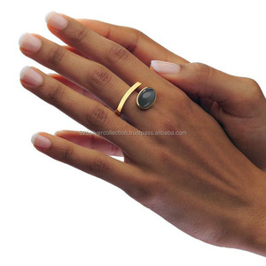 Onyx Gemstone Factory Direct Handmade Gold Plated Men's <b>Rings</b> - Product Image 1