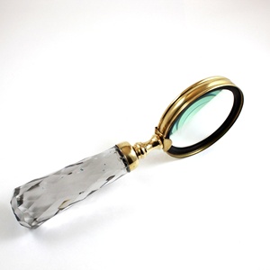 Loupe de poche à lentille en verre cristal de 3 pouces à thème nautique poignée confortable en alliage de laiton Graduation cadeaux de nouveauté de Noël - Product Image 3