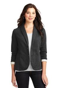 Port Authority Ladies Fleece Blazer - 60/40 coton/poly, col châle, poches latérales sur le devant et livré avec votre logo - Product Image 2