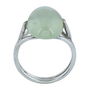 แหวนเงิน925 prehnite แหวนเงินคลาสสิกชุบเงินแหวนแฟชั่นสำหรับงานแต่งงานของขวัญปาร์ตี้สำหรับ unisex - Product Image 2