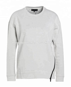 Sweatshirts sérigraphiés en soie pour femmes, fabriqués en vrac à bas prix, sweatshirts en coton respirant 10% à manches longues, sweatshirt uni pour femmes bon marché - Product Image 3