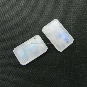 Piedra lunar arcoíris Natural 11x7mm CORTE DE cabujón redondo 2,90 Cts piedra preciosa azul suelta para joyería de Ishu Gems - Product Image 2