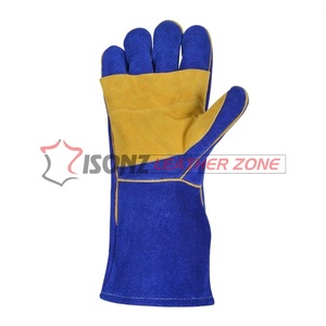 Guantes de Soldadura ISONZ Leather Zone de Cuero Vacuno y Gamuza, Resistentes a Cortes y Antideslizantes, con Protección Reforzada en Dedos y Palma - Product Image 3