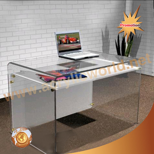 Mesa de centro acrílica transparente, personalizada, moderna - Product Image 1