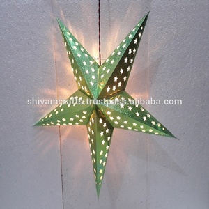Lanternes étoiles en papier indiennes en gros Hot Trending Luxury Decor Mix Match Designs Lanternes/lampes étoiles en papier de Noël en gros - Product Image 6