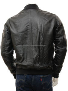 Nouveau Style prix De Gros Mode 100% Véritable bomber En Cuir Biker vestes pour hommes - Product Image 5