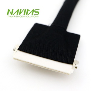 Custom 20 Pin LVDS LCD Display <b>Cable</b> <b>Assembly</b> Fine Pitch Screen Connection <b>Wire</b> Harness for Industrial TFT Display - Product Image 3