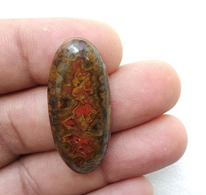 Cabochons de forme ovale lisse en pierre précieuse en vrac d'agate brune hautement polie pour la décoration de mariage belle couleur naturelle - Product Image 3