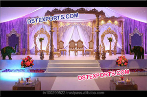 Mandap de Madera para Bodas, Hermoso Mandap de Madera Artesanal, Mandaps Damroo, Fabricante de Mandaps de Madera Jali para Bodas, Nuevo México, Eventos - Product Image 5