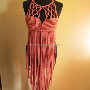 Top de Macramé Hecho a Mano - Ropa de Macramé Étnica Tribal Boho de Diseño - Product Image 1