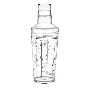 EL Brand TW 500ml BPA Free Acrylic Cocktail <b>Shaker</b> Model A-1 - Product Image 1