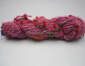 Embroidered Flower Space-Dyed Fancy <b>Silk</b> <b>Yarn</b> Recycled Knitting Wool Material for Crochet Sewing Origin Normal Cloth Ring Bag - Product Image 5