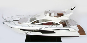 SUNSEEKER 68 SPORT YACHT MODÈLE EN BOIS BATEAU Artisanat Nouveauté Cadeau - Product Image 3
