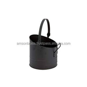 Cubo de carbón de hierro metálico, herramienta de limpieza del hogar, Cubo de carbón, Cubo de carbón de Metal decorativo de alta calidad para el hogar - Product Image 3