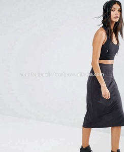 Top corto de microfibra de alta calidad para niñas, decoración de bordado de encaje transpirable, camiseta sin mangas de talla grande, impresión por sublimación Sexy - Product Image 4