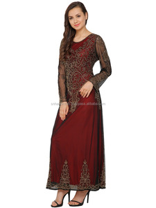 Red Fancy Embroidered Party Wear Dress Latest Party Wear Dresses for Girls Handmade Magic - Product Image 2