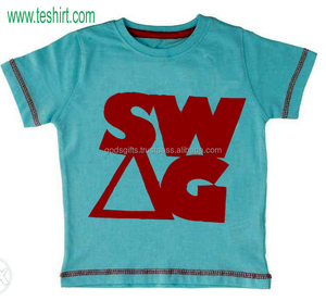 Camiseta informal de punto para niños de 2 a 14 años, camisa de algodón orgánico con cuello redondo, 100% algodón, color negro - Product Image 3