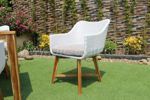 Juego de comedor de ratán de polietileno de diseño único, muebles de jardín al aire libre - Product Image 4