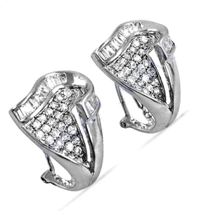 Impressive Exquisite Cubic Zircon 925 Solid Sterling <b>Silver</b> Earring White CZ Coolest Earring Jewellery Gift for Women - Product Image 1