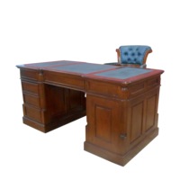 Meubles classiques en acajou d'Indonésie - Bureau de direction classique, mobilier de bureau classique