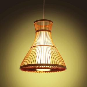 โคมไฟระย้าไม้ไผ่โบราณแบบ LED แหล่งแสงทรงกลมสำหรับตกแต่งภายในบ้าน - Product Image 4