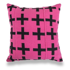 ตกแต่งด้วยแรงบันดาลใจจากชาวแอฟริกันปลอกหมอนอิงผ้าฝ้ายสีชมพูปลอกหมอนอิงผ้าโคลนขายส่งปลอกหมอนอิง - Product Image 1