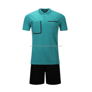 Men's Adult Youth Soccer Football Short Sleeve Shirts <b>Referee</b> Jersey Uniforms Custom Private Label Uniform Set 2022 - Product Image 4