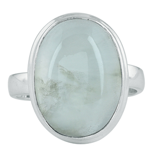 Forma ovalada Prehnite Gemstone 925 Anillo de plata esterlina Joyería Anillo de moda Chapado en plata de moda para regalo, fiesta para unisex. - Product Image 1