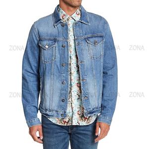 Chaqueta de mezclilla de invierno para hombre de talla grande al por mayor chaqueta de camionero rasgada transpirable en temporada escondida para chicos - Product Image 2