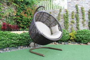 EAGLE COLLECTION-Hamaca de mimbre sintética moderna, modelo de columpio para exteriores con estilo, para uso en jardín, diseño más novedoso, material metálico, para uso en el jardín - Product Image 2