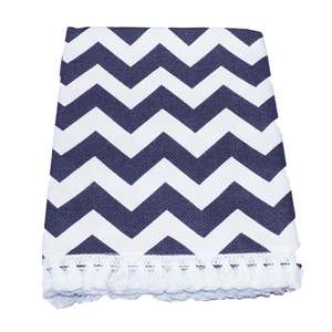 Paño de Cocina 100% Algodón con Estampado Zigzag Personalizado, Paño de Cocina 100% Algodón para Exportador Mayorista en India. - Product Image 1