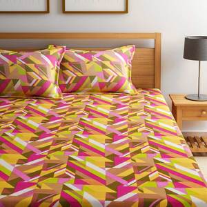 Drap de lit en polycoton, produit de luxe indien, teinte multicolore, 140 TC, 100% - Product Image 1