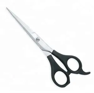 黑色塑料手柄理发剪刀，最好的理发师质量好，价格便宜的剪刀